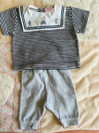 Ensemble velours mi saison 3 mois