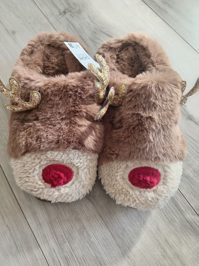 Chaussons motifs rennes 36/37