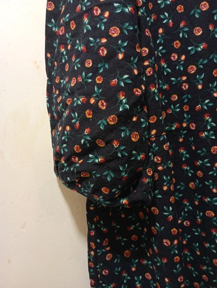 Robe longue fleurie grande taille - photo numéro 3