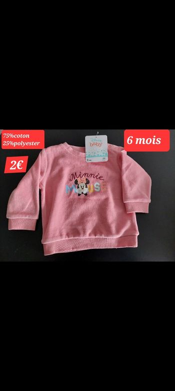 Pull Minnie fille 6mois 