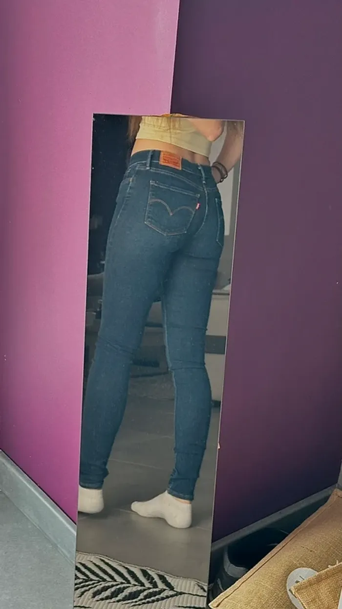 Jean super skinny Levi’s bleu foncé