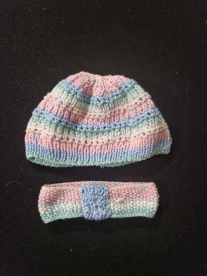 Bonnet + Bandeau 6 - 12 M