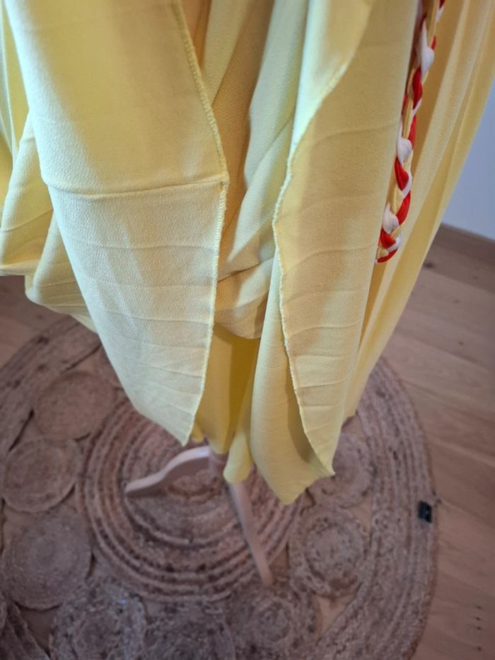 Robe jaune fluide avec ceinture Pomkin taille S 36 - photo numéro 4
