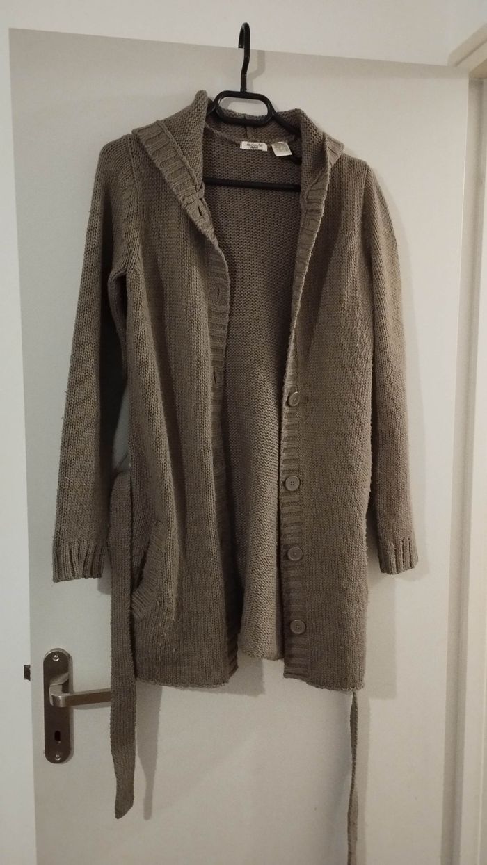 Gilet long marron