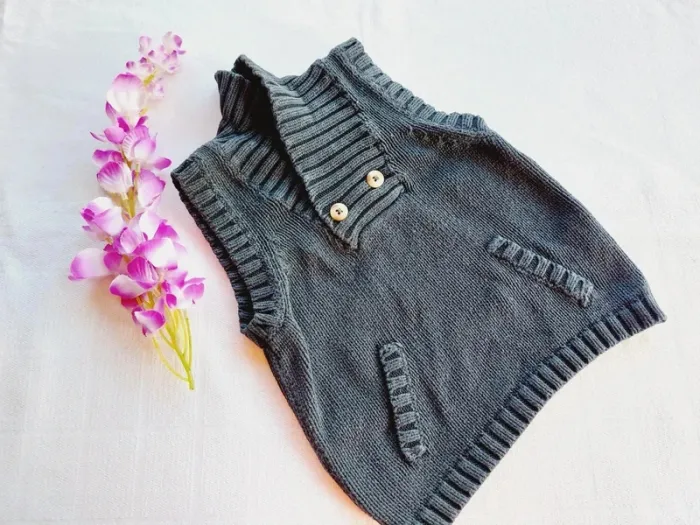 Pull sans manches Kitchoun 6 mois - photo numéro 2