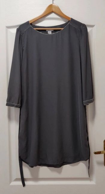 Robe grise perlée H&M 42