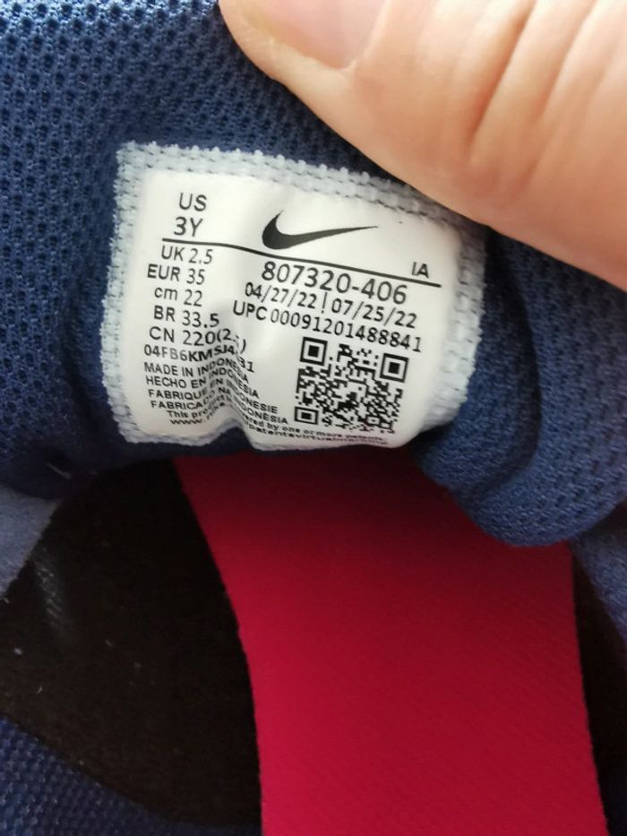 Basket nike md runner 2 bleu daim et jean neuve - photo numéro 5
