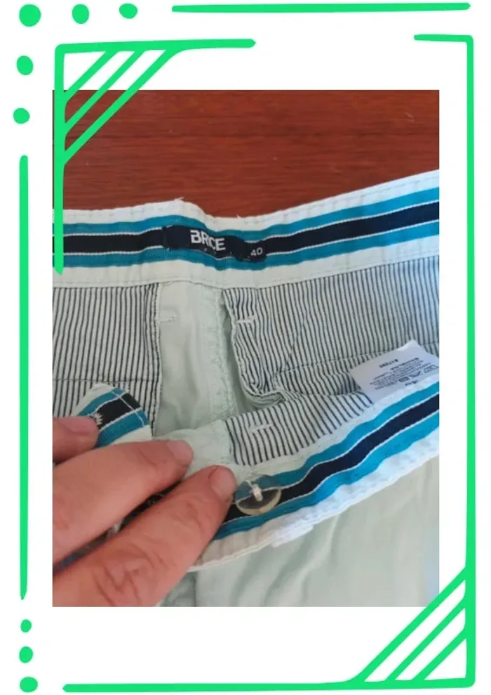 Short Chino Brice bleu ciel taille 40 - photo numéro 3