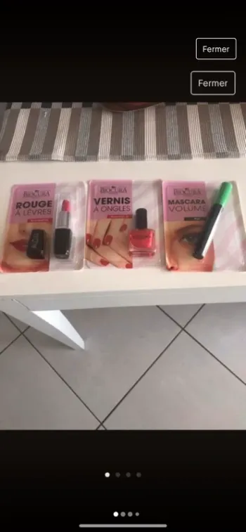 Le lot rouge à lèvre recil et vernis sous blister