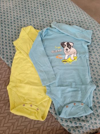 Lot 2 Bodys Gémo 18mois