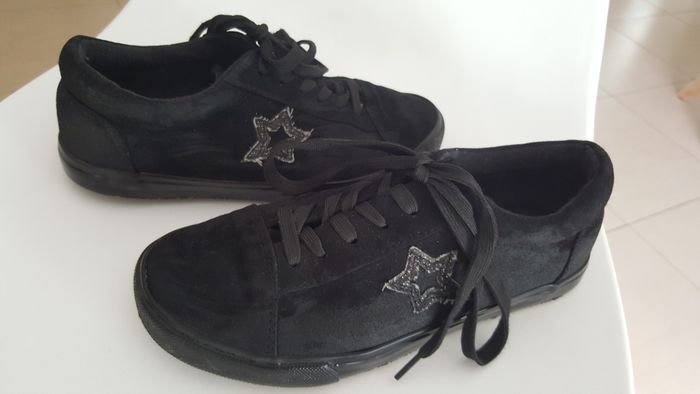 Baskets basses noires T37 fille - photo numéro 2