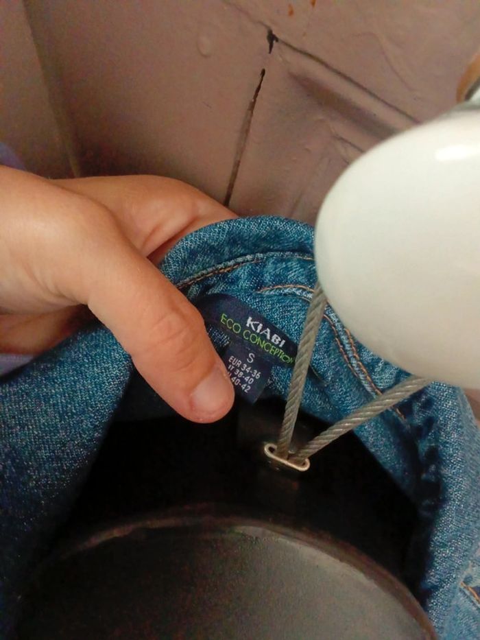 Chemise en jeans longue kiabi taille 36 🌹 - photo numéro 4