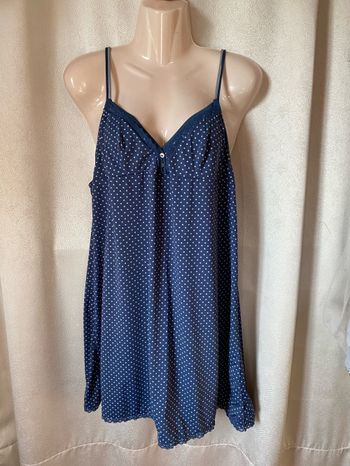 Nuisette bleue à pois gris L un Extenso