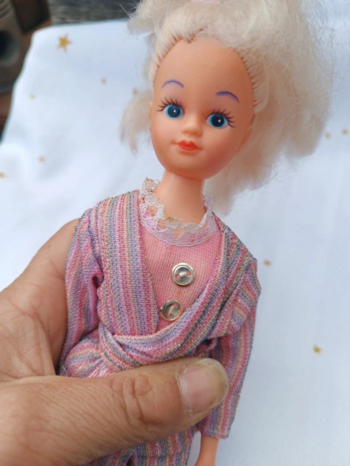 80 Poupée mannequin doll perle delavennat blonde blond hair botte doré - photo numéro 7