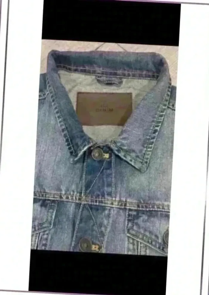 Veste homme en jean taille L - photo numéro 7
