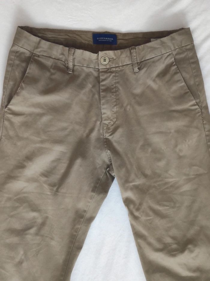 Pantalon chino kaki regular fit Stuart / Scotch & Soda - 38/M - photo numéro 9