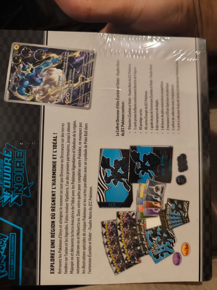 coffret dresseur d'élite ETB écarlate et violet foudre noire Pokémon neuf AB prix ferme - photo numéro 4