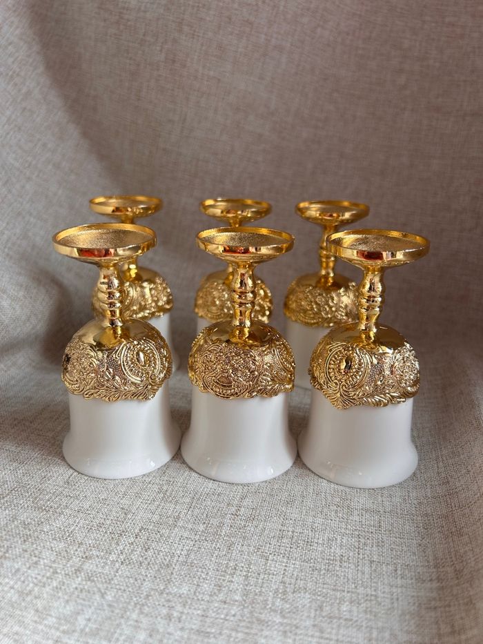🌟 Lot de 6 Coquetiers d'Exception - Style Baroque & Chic 🌟 - photo numéro 9