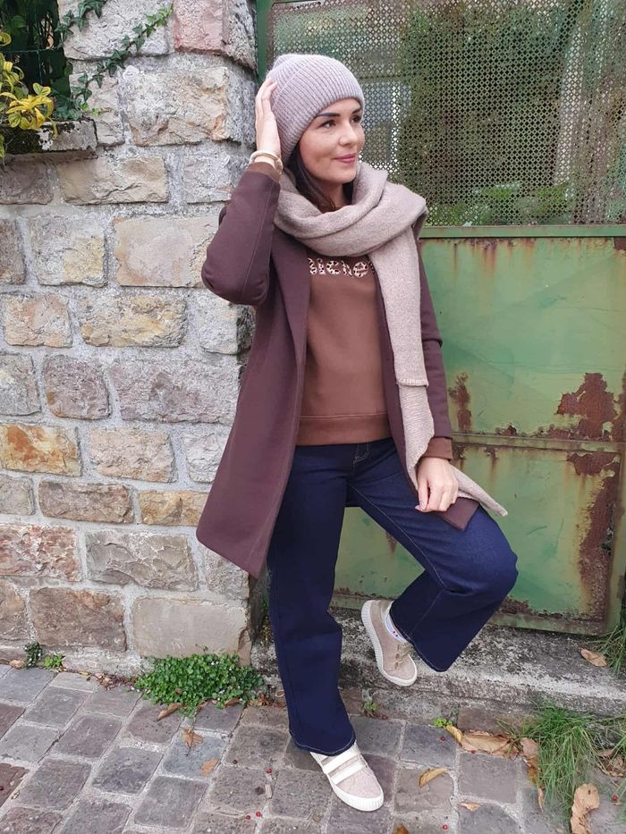 Bonnet Dublin beige taupe avec revers - photo numéro 4