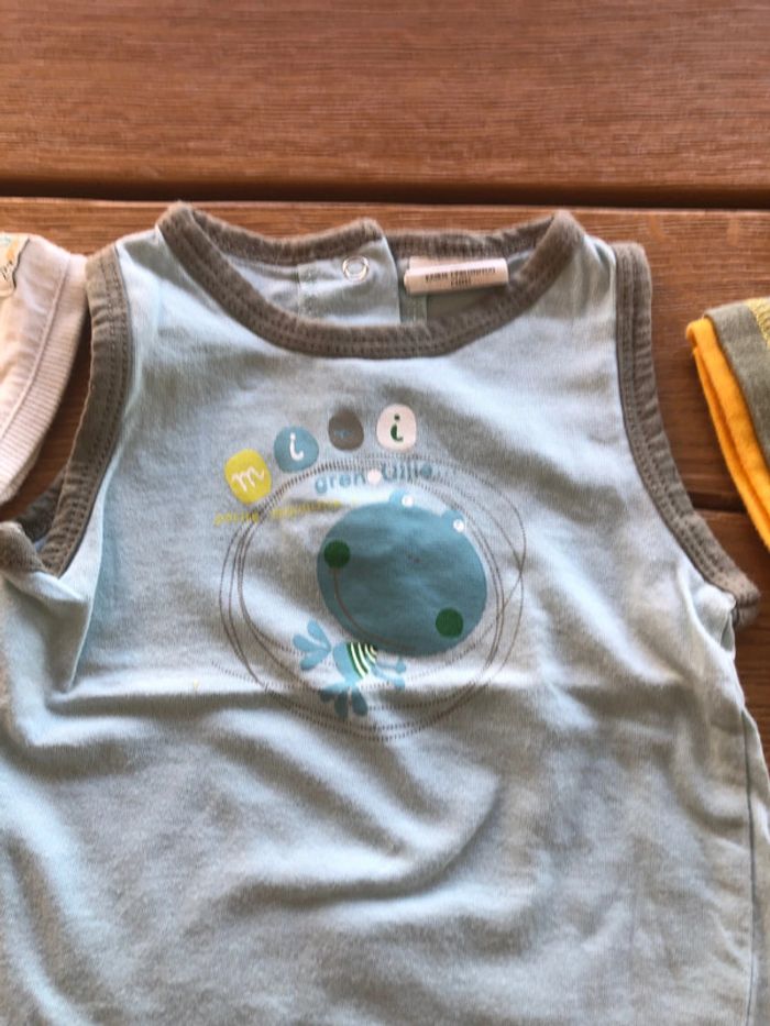 Lot 6 t-shirts 1 a 3 mois - photo numéro 6