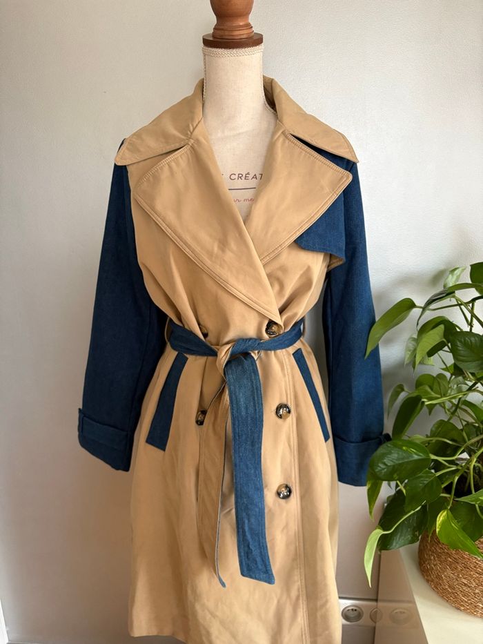 Trench bi colore - Zac&Zoé - Taille L - photo numéro 10