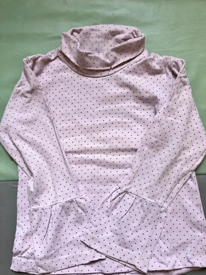 Lot de 4 sous pulls à col roulés fille 5 ans - photo numéro 5