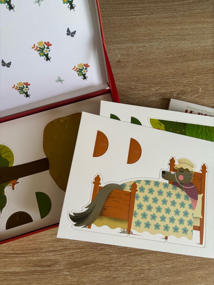 Coffret livre maquette le petit chaperon rouge - photo numéro 4