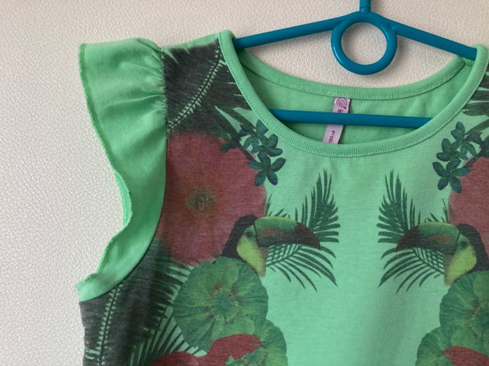 Tee-shirt esprit jungle manche volantée - photo numéro 2