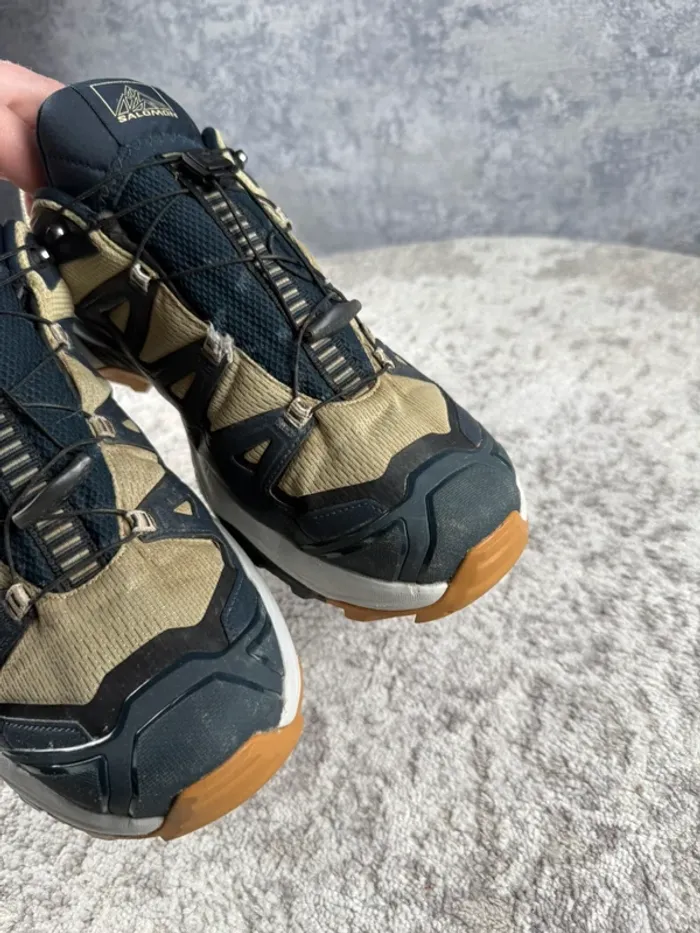Salomon X Ultra 360 Gore-Tex - White & Beige & Blue - photo numéro 14