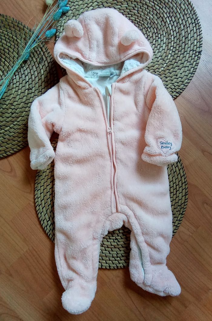 Combipilote avec capuche Smiley Baby 6 mois