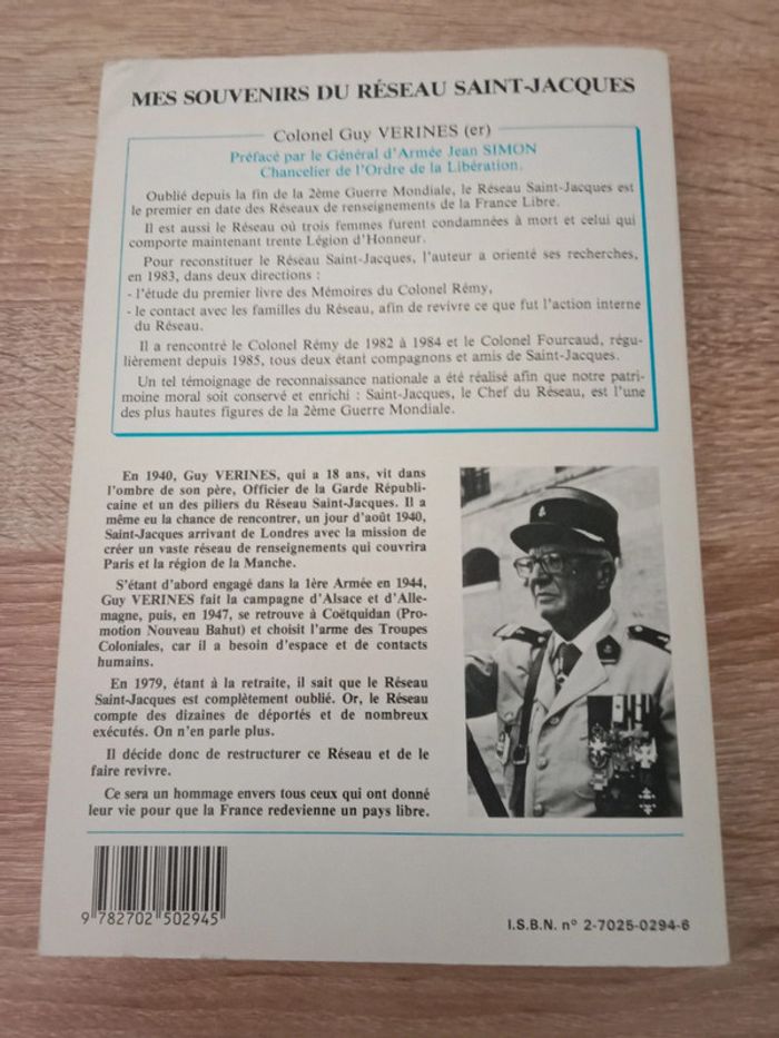 Colonel Guy Verines 🪅 Mes souvenirs du réseau saint-jacques - photo numéro 2
