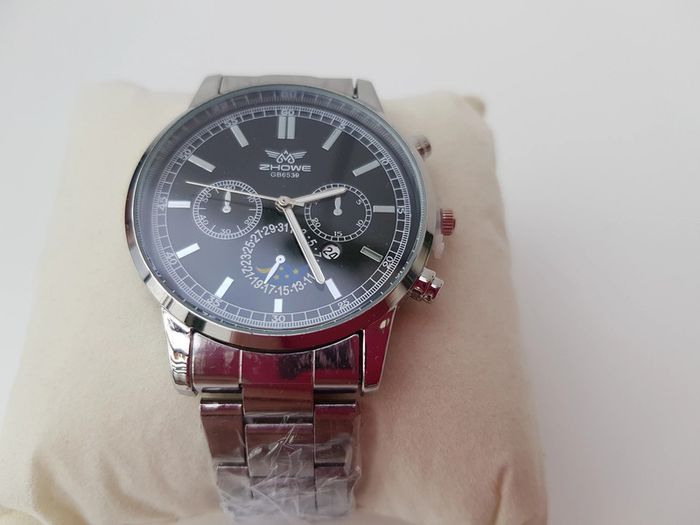 Montre Argentée Et Noire Homme - photo numéro 7