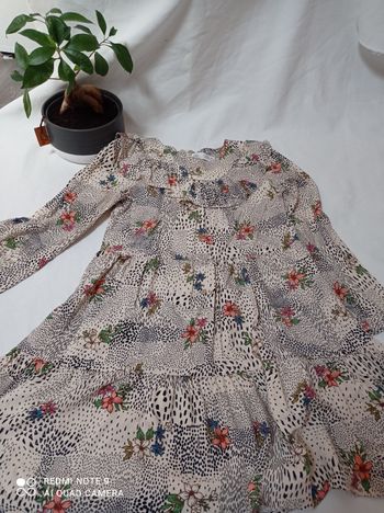 Robe fleurie manches longues