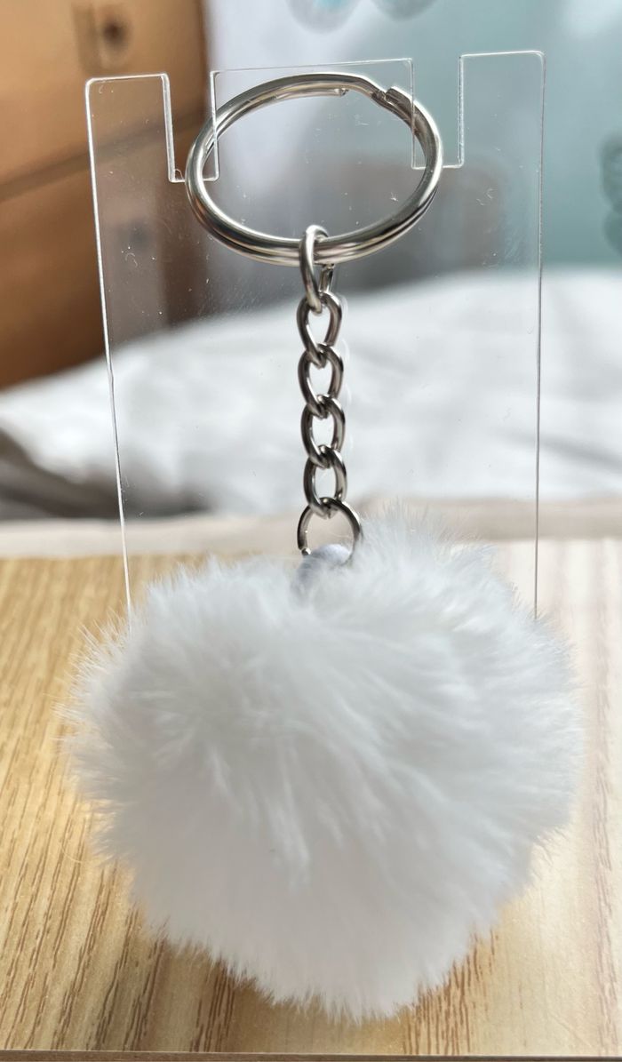 Porte clé pompon fourrure