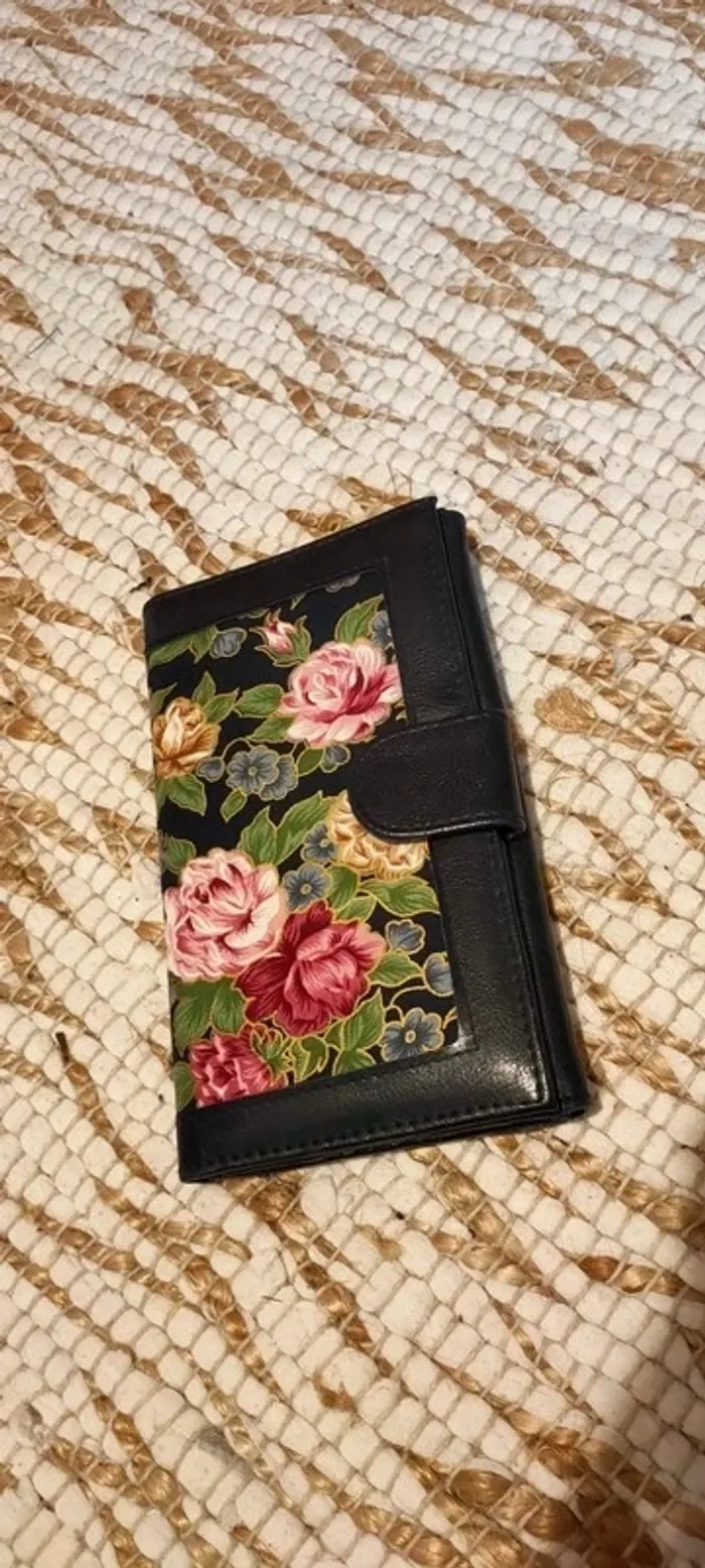 Portefeuille floral vintage Françoise Saget