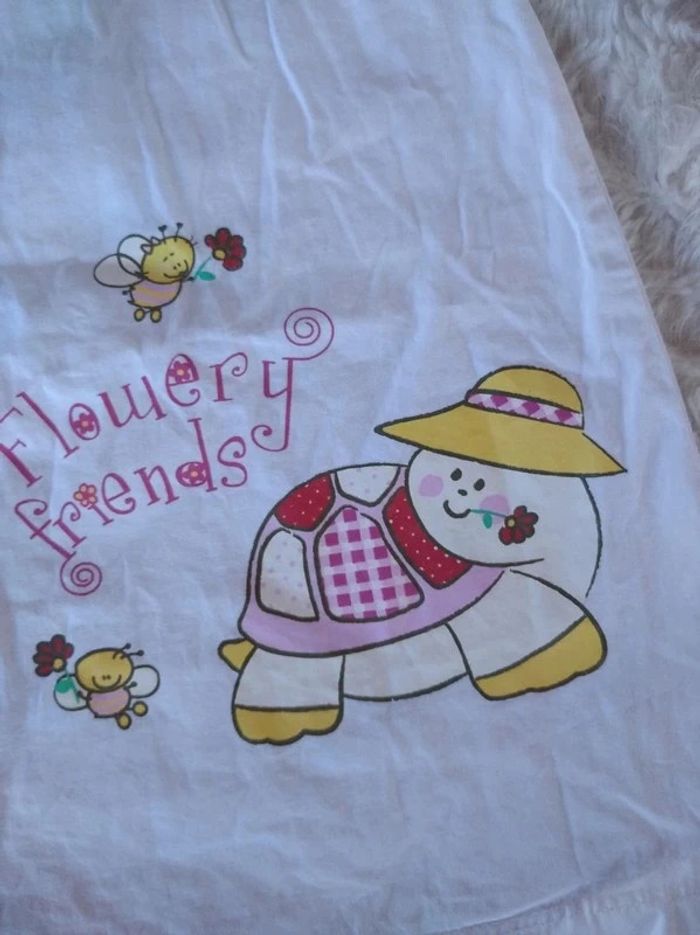 Robe été Fille 6 mois Flowery Friends 100% coton - photo numéro 4