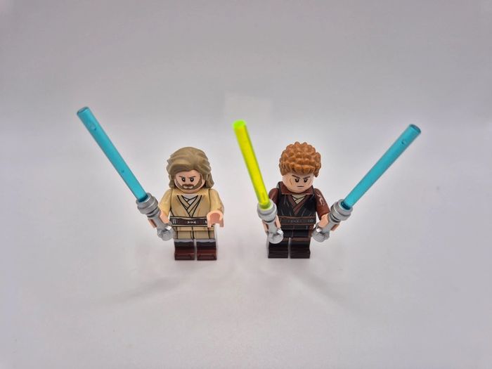 Figurines type lego custom Jedi Anakin Skywalker et Obiwan star wars - photo numéro 4