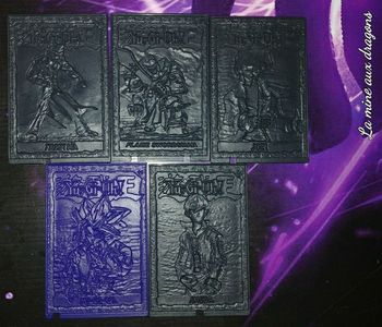 Lot cartes YU-GI-OH plastique cards set 1996 plastic Kaiba Joey Tristan Flame