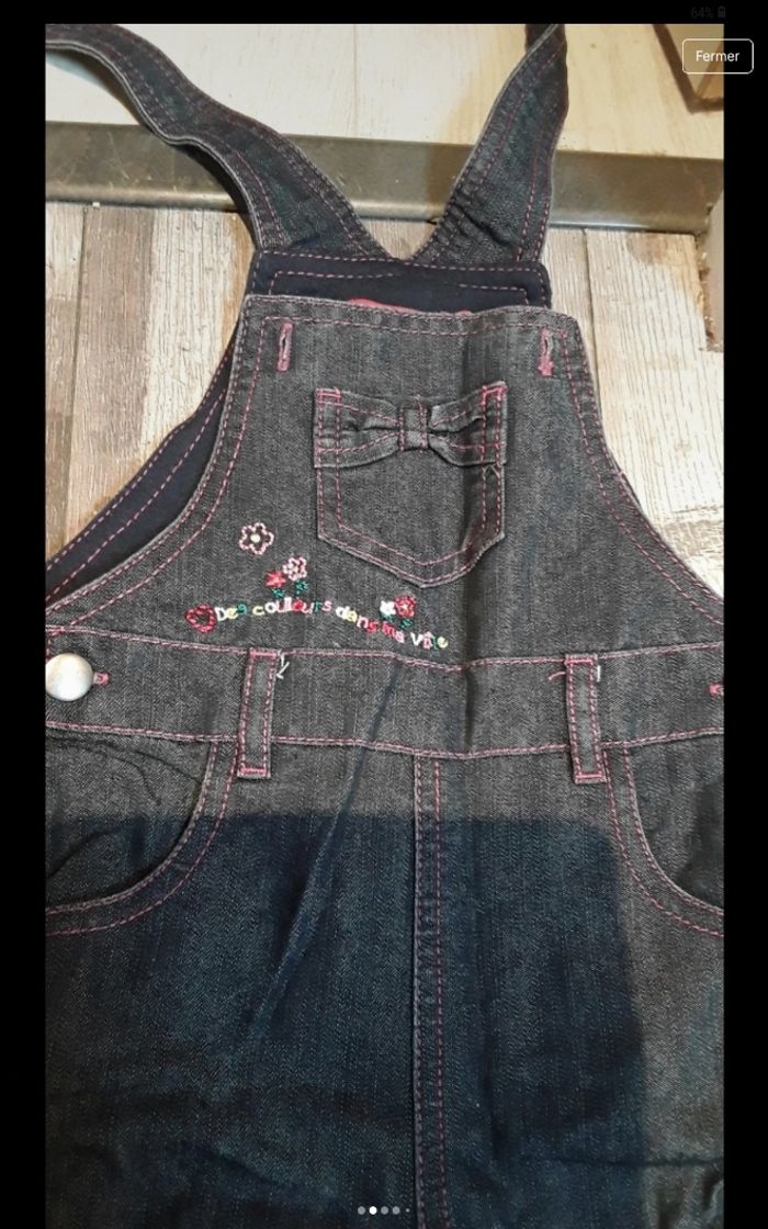 Salopette en jeans - photo numéro 2