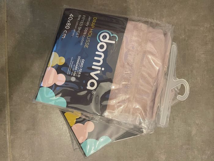 Lot de trois draps housse