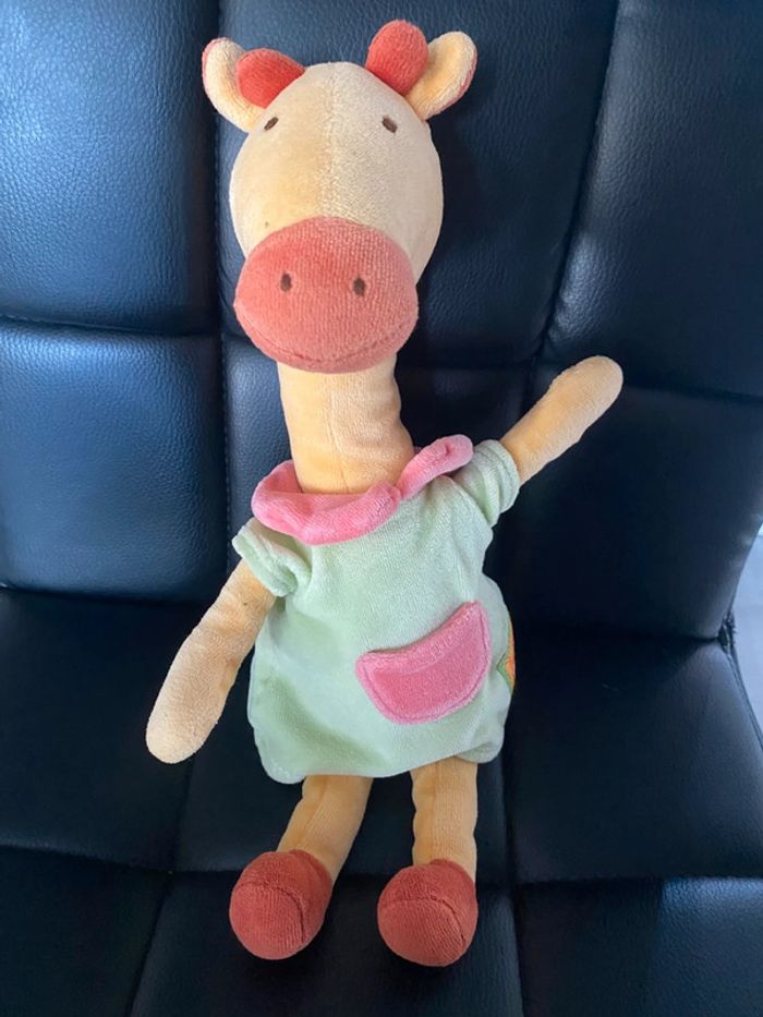 Doudou girafe Moulin Roty les loustics 30cm