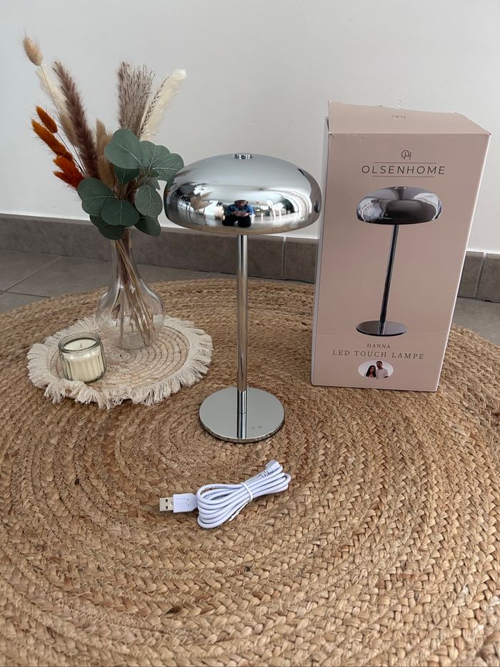 Lampe Olsen home Hanna argenté neuve jamais ouverte