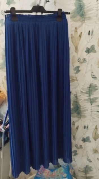 Belle jupe plissée bleu