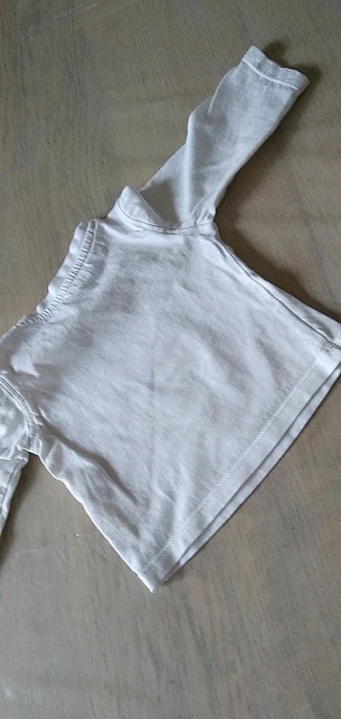 Tee-shirt blanc panda super-héros 3 mois - photo numéro 4
