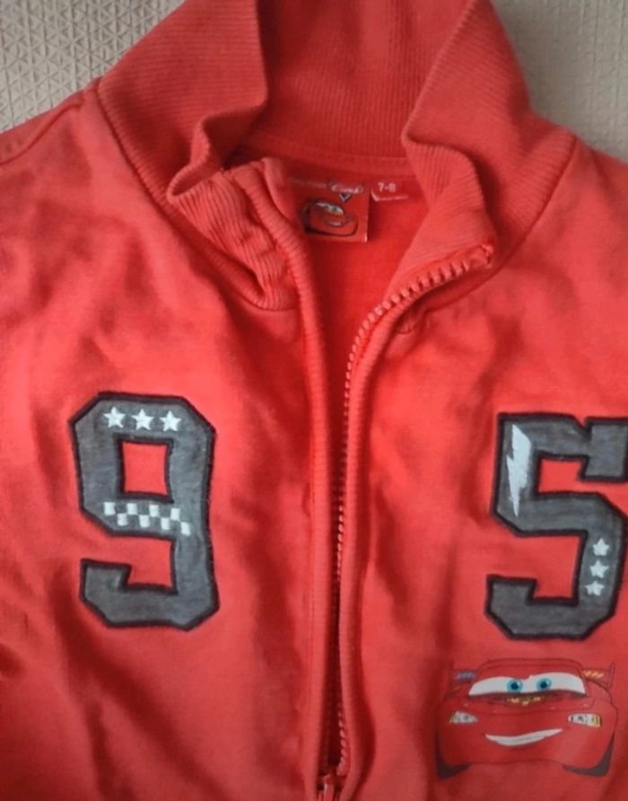 Veste , gilet à zip Cars , Disney 7/8 ans - photo numéro 2
