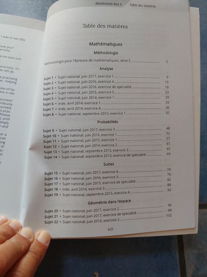 Bac annales de bac maths physique svt philo histoire géographie anglais - photo numéro 3