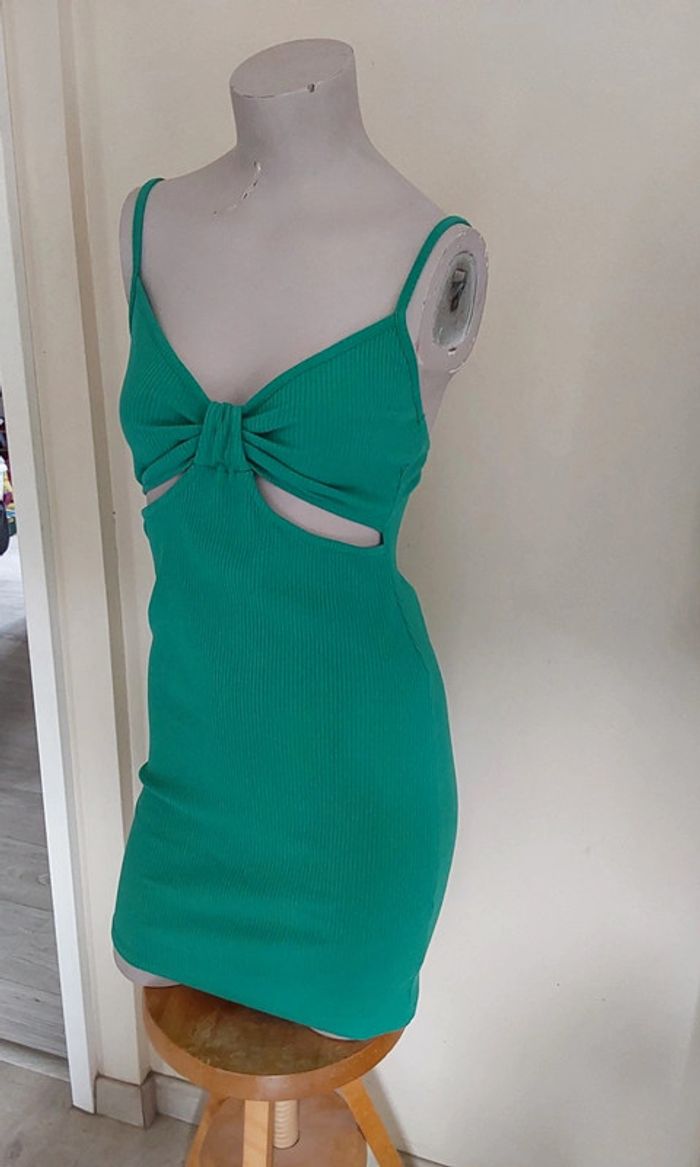 Robe d été verte près du corps Primark T38 - photo numéro 9