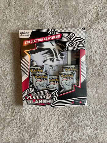 coffret classeur flamme blanche