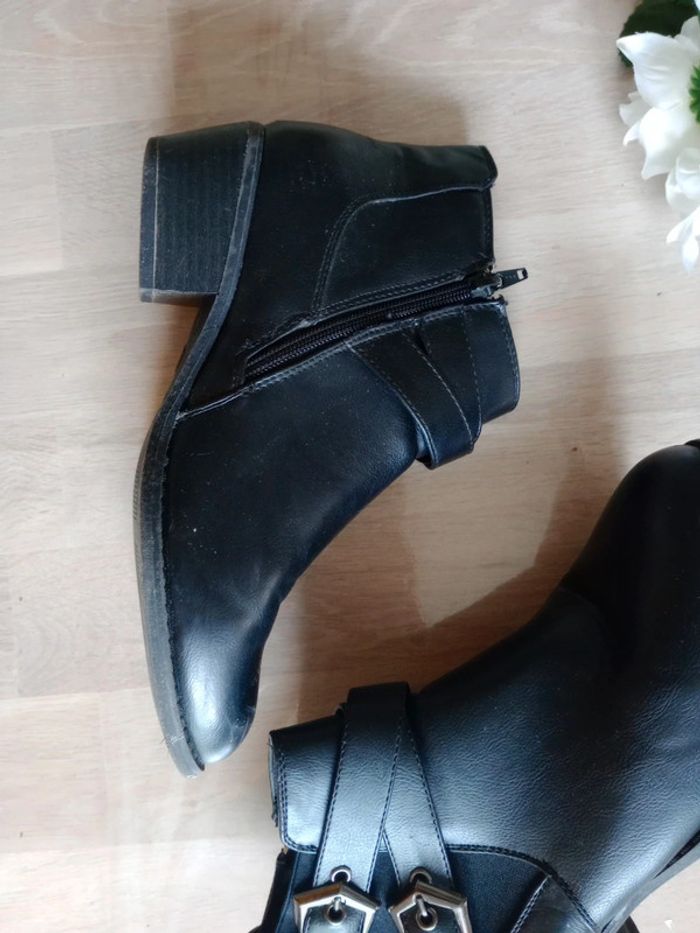Bottines courtes femme 38 noir c79 - photo numéro 3