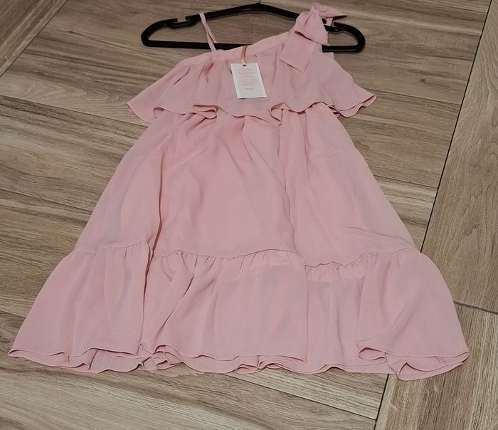 Robe fille élégante festive rose - photo numéro 2